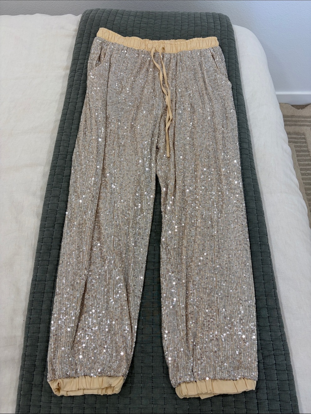 12th Tribe Dusk Til Dawn Sequin Joggers